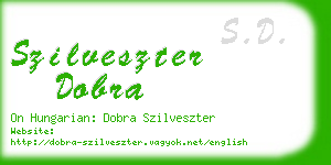 szilveszter dobra business card